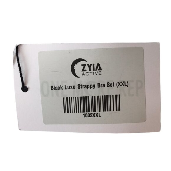 Zyia Active Luxe Mesh Crop Tank NWT Size XXL Sheer Sleeveless Black Dot Calm - Picture 8 of 9